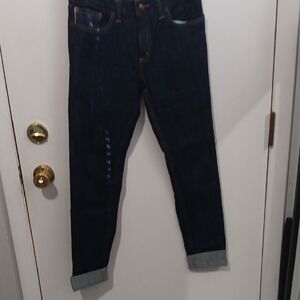 Betabrand Deep Indigo Skinny Jeans